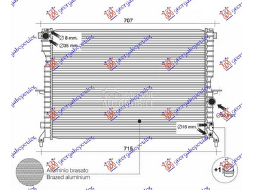 HLADNJAK MOTORA 2.5 TDI... za Land Rover Discovery od 1993. do 2002. god.