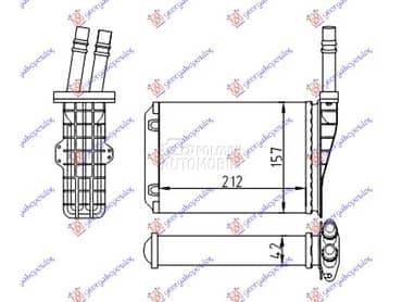 GREJAC KABINE (210x155x42) 97- za Renault Espace od 1992. do 2003. god.