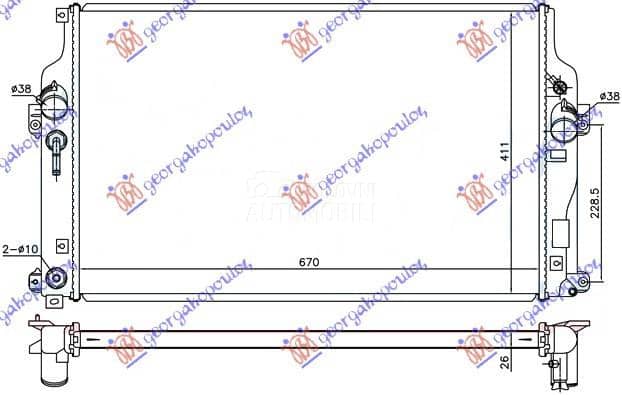 HLADNJAK MOTORA 2.2 D4D...
