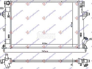 HLADNJAK MOTORA za Hyundai i30 od 2017. do 2020. god.
