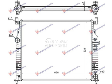 HLADNJAK MOTORA 4.0 DIZEL za Mercedes Benz GL Klasa od 2006. do 2012. god.