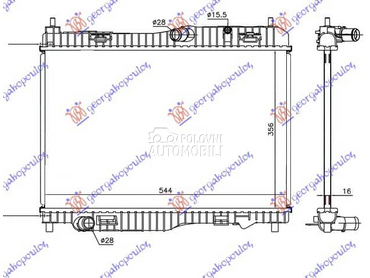 HLADNJAK MOTORA 1.0i... za Ford B-Max za 2012. god.