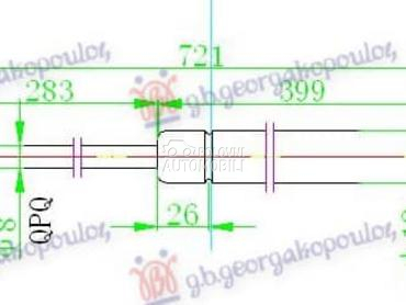 AMORTIZER HAUBE 180 njutna za Opel Insignia od 2013. do 2017. god.