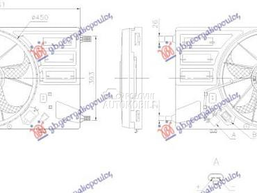 VENTILATOR za Ford Transit Connect od 2018. do 2023. god.