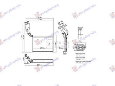 GREJAC KABINE (162x245x32) za Porsche Cayenne od 2015. do 2018. god.