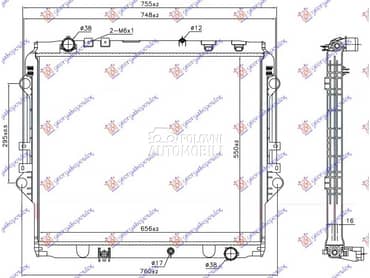 HLADNJAK MOTORA 2.4 D DIZEL za Toyota Hilux od 2015. do 2020. god.