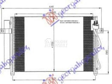 HLADNJAK KLIME 1.5 CRDi za Hyundai Getz od 2002. do 2005. god.