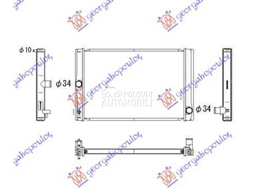 HLADNJAK MOTORA 1.4 D4d za Toyota Corolla od 2016. do 2019. god.