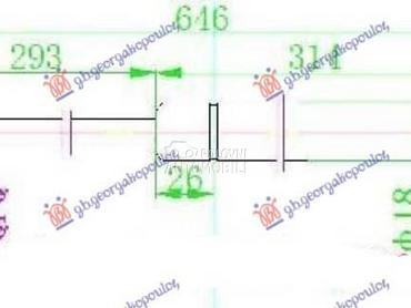 AMORTIZER GEPEK VRATA 300... za Lancia Delta od 2008. do 2014. god.