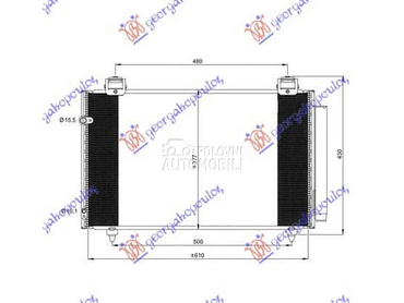 HLADNJAK KLIME... za Toyota Corolla od 2002. do 2006. god.