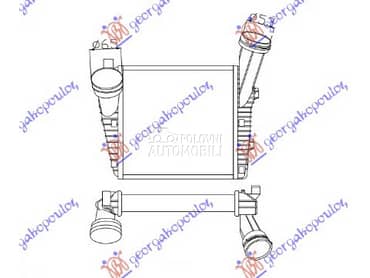HLADNJAK INTERKULERA 3.0... za Volkswagen Touareg od 2014. do 2018. god.