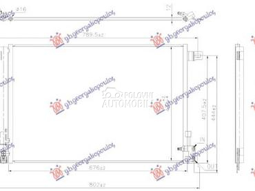 HLADNJAK KLIME 3.0 BENZIN... za Porsche Cayenne od 2018. do 2023. god.