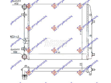 HLADNJAK MOTORA ZA SVE... za Volkswagen Polo od 2002. do 2005. god.