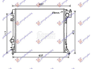 HLADNJAK MOTORA 2.0 BENZIN... za Nissan Qashqai od 2013. do 2017. god.