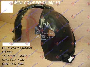 POTKRILO PLASTICNO -04 Levo za MINI One od 2002. do 2006. god.