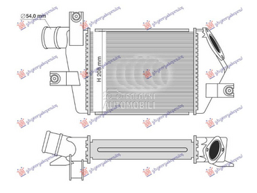 HLADNJAK INTERKULERA 2.5 TD za Mitsubishi L200 od 2006. do 2010. god.
