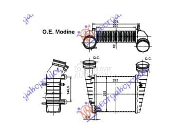 HLADNJAK INTERKULERA... za Škoda Superb od 2001. do 2008. god.