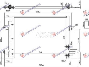 HLADNJAK KLIME 2.5 BENZIN za Audi TT od 2006. do 2014. god.