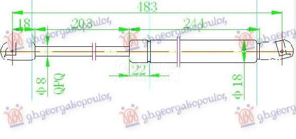 AMORTIZER HAUBE 170 njutna