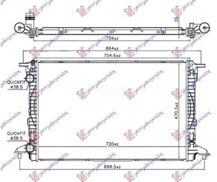 HLADNJAK MOTORA 1.4 TFSi...