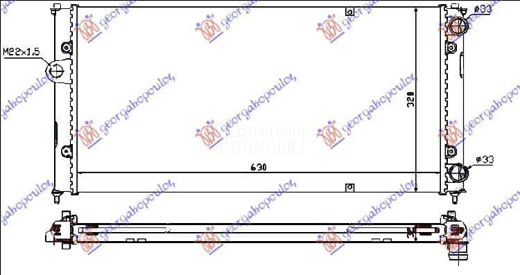 HLADNJAK MOTORA 1.6 8V/1.8...