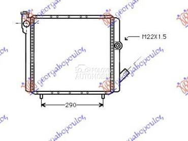HLADNJAK MOTORA 1.6 DIZEL za Renault Express od 1995. do 1998. god.