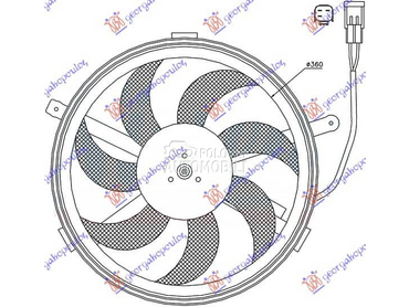 VENTILATOR KOMPLET za MINI Countryman od 2011. do 2016. god.