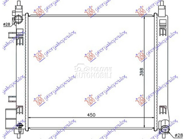 HLADNJAK MOTORA 1.2 DIG za Nissan Micra od 2010. do 2013. god.