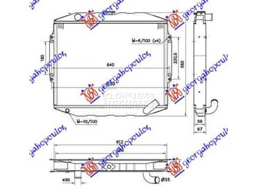 HLADNJAK MOTORA 2.5 TDi... za Mitsubishi Pajero od 1996. do 2001. god.