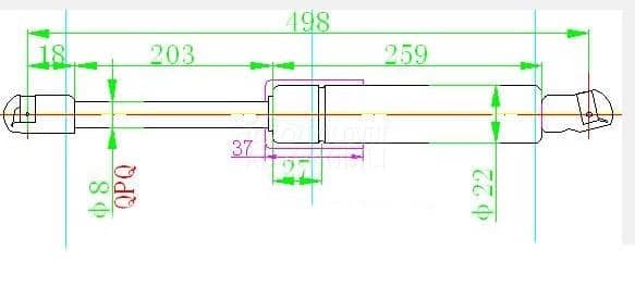 AMORTIZER GEPEK VRATA 560...