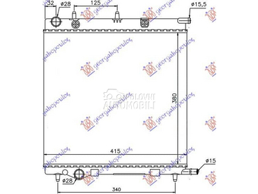 HLADNJAK MOTORA za Citroen C3 od 2002. do 2010. god.
