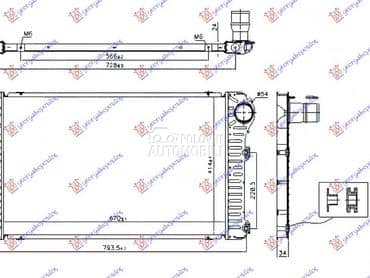 HLADNJAK INTERKULERA 2.2 D4D za Toyota RAV 4 od 2016. do 2019. god.