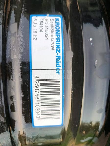 Čelične felne  15" 5 x 112