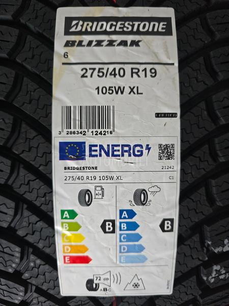 Bridgestone 275/40 R19 Zimska