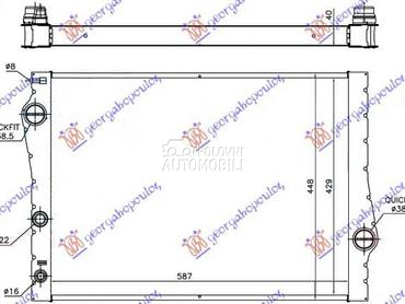 HLADNJAK MOTORA 3.0i 24V... za BMW X5 od 2010. do 2013. god.