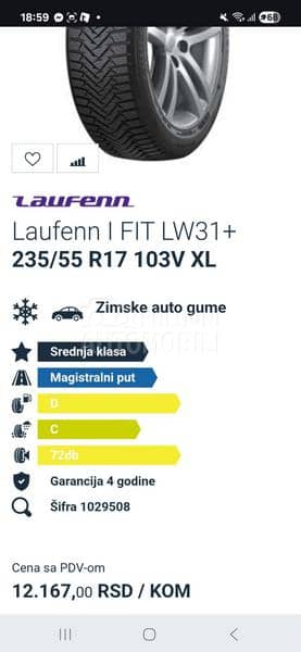 Laufenn 235/55 R17 Zimska