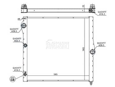 HLADNJAK MOTORA 4.4 BENZIN... za BMW X5 od 2007. do 2010. god.