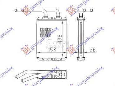 GREJAC KABINE (198x158) za Renault Twingo od 1998. do 2000. god.