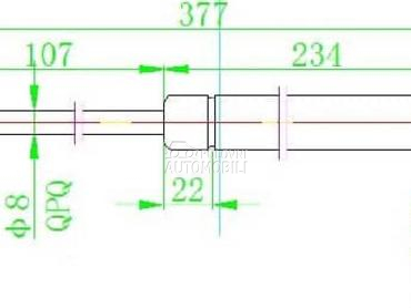 AMORTIZER GEPEK VRATA 365... za Suzuki Alto od 2008. do 2014. god.