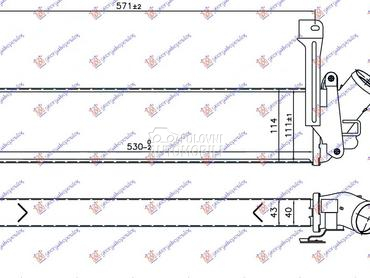 HLADNJAK INTERKULERA 1.5 DCI za Renault Kangoo od 2003. do 2008. god.