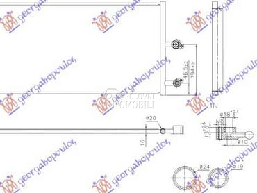 HLADNJAK KLIME 2.0 HIBRID... za Volvo V90 za 2021. god.