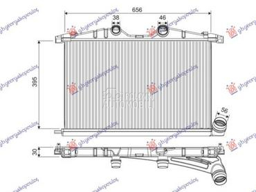 HLADNJAK INTERKULERA... za Peugeot 508 od 2011. do 2015. god.