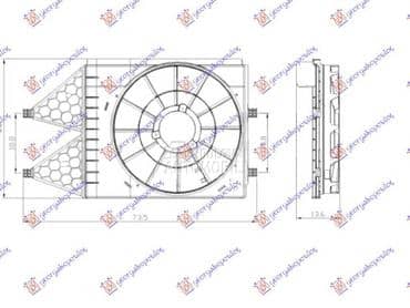 NOSAC VENTILATORA... za Škoda Fabia od 2007. do 2010. god.