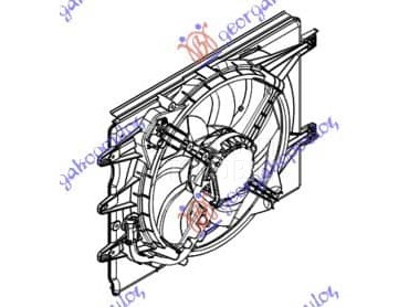 VENTILATOR KOMPLET (1.4... za Fiat 500 za 2017. god.