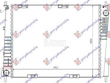 HLADNJAK MOTORA 1.5 DIZEL... za Renault Modus od 2005. do 2008. god.