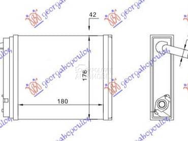 GREJAC KABINE (180x176) za Fiat Panda od 1986. do 2003. god.