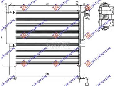 HLADNJAK KLIME za BMW X3 od 2007. do 2011. god.