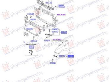 NOSAC PREDNJEG BRANIKA... za Hyundai i10 od 2016. do 2019. god.