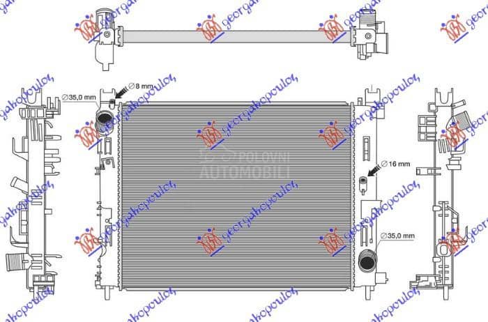 HLADNJAK MOTORA 1.5 DCI DIZEL
