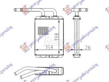 GREJAC KABINE (198x158) za Renault Twingo od 2000. do 2007. god.